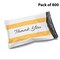 10 x 13 Glossy White Decorative Thank You Plastic Poly Mailer Bags Waterproof Shipping Mailing Envelope 2 Mil for Apparel, Clothes, Shirts, Books – Permanent Adhesive Seal